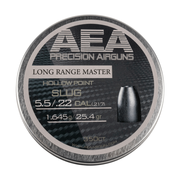 AEA Long Range Master hollow point slugs in .22 calibre